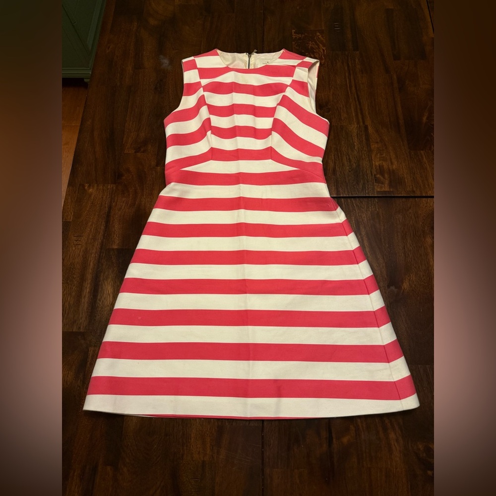 Kate Spade Pink and White Striped Mini Dress